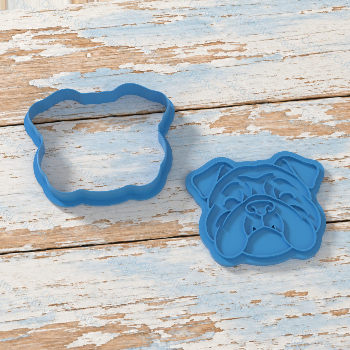 Smiling Bulldog Head Cookie Cutter and Embosser Stamp | CCF_APPROVED_MEDIA_V1:2:6ca16dac94cddd828ed48ae5ed4b61e91849b1b3f672d6ec0ad409cbfaf43554