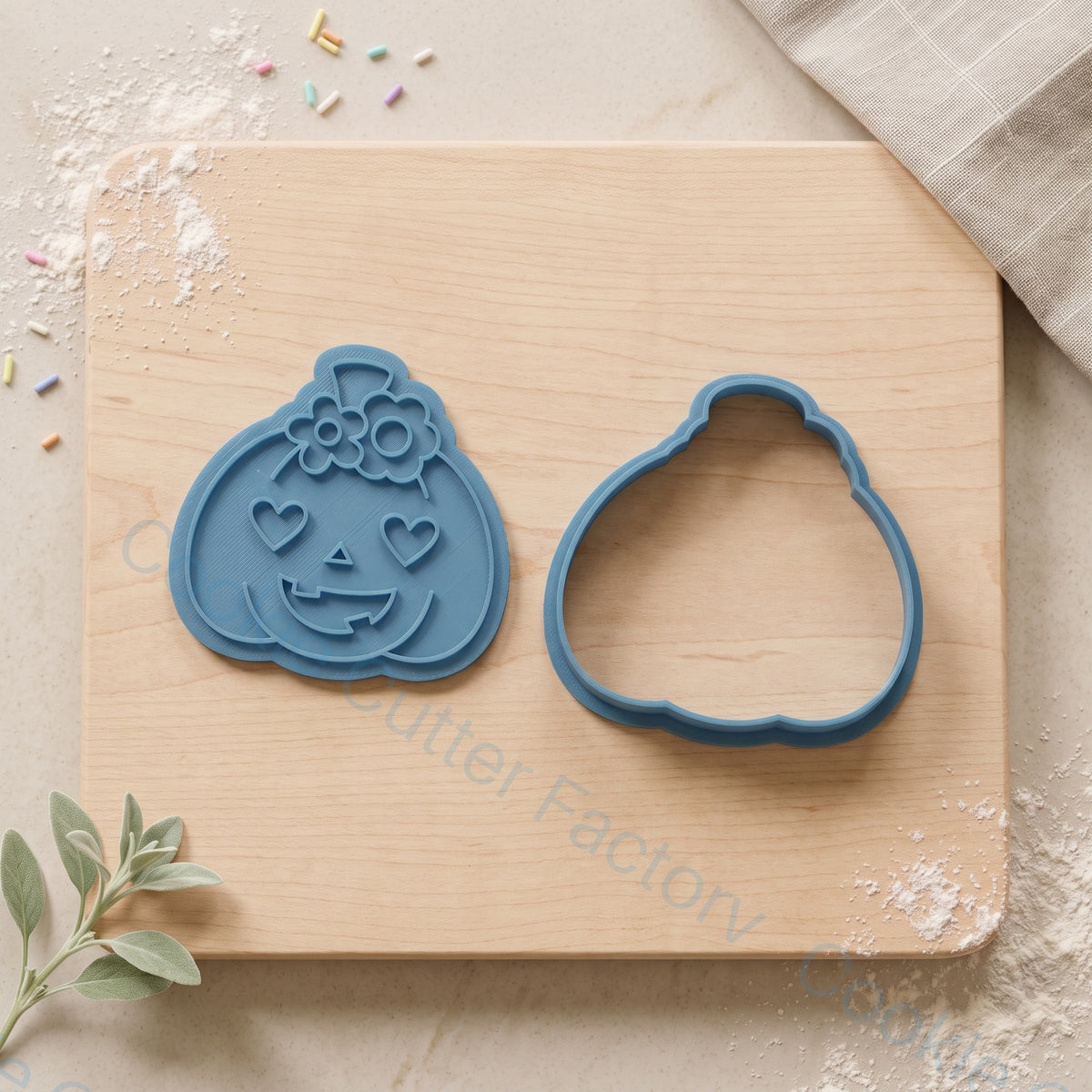 Pumpkin with Flowers Cookie Cutter and Embosser Stamp - Halloween Party | CCF_APPROVED_MEDIA_V1:2:6d7cf3cf4b23f3011dd2d4467362ca0d60d6bb44b13775d0750dae254eb200bc