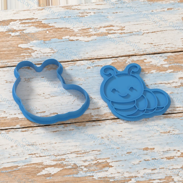 smiling caterpillar with curled antennae Cookie Cutter and Embosser Stamp | CCF_APPROVED_MEDIA_V1:2:d6985a1f46efe78daf8124a7030bb3cf96f601b507bffa61fa5fc0137e45588f