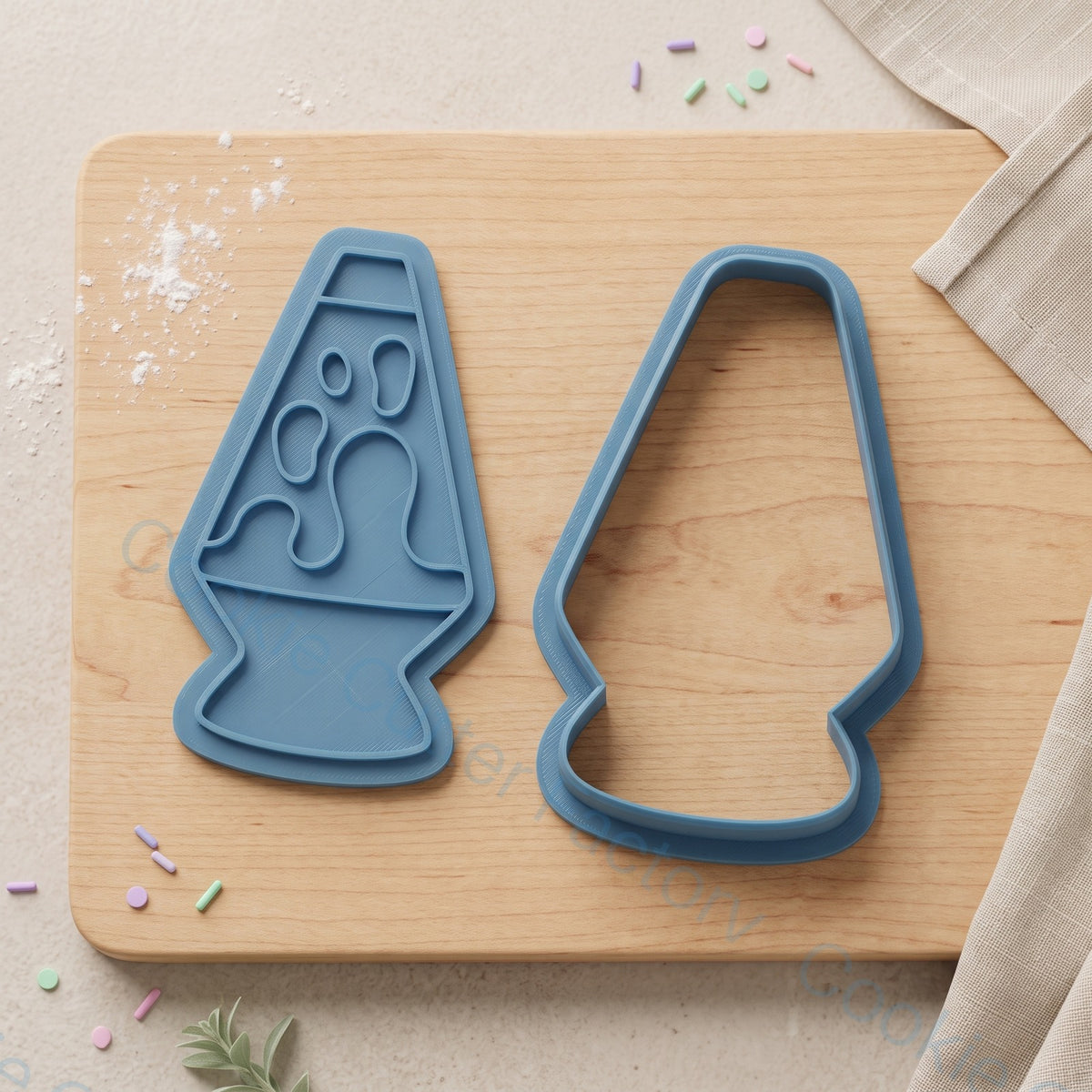 Lava Lamp Cookie Cutter and Embosser Stamp - Retro 70s Party Baking | CCF_APPROVED_MEDIA_V1:2:4af6c22e4f76a36317c0ac714842f36d29aeb83dba1a6d6b005fc8bb7dd68be4