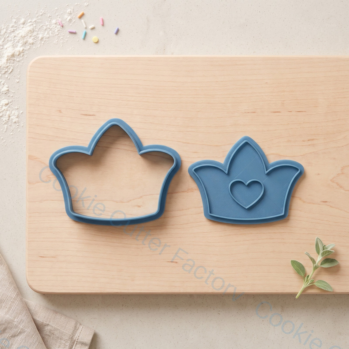Crown with Heart Cookie Cutter and Embosser Stamp - Royal Princess Party | CCF_APPROVED_MEDIA_V1:2:564f522db95fe9bfc601b0d6054ac48f0f2a6fee5f828a219d5138646c2a97ce