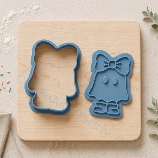 Cute Ghost with Bow Cookie Cutter and Embosser Stamp - Halloween Cookies | CCF_APPROVED_MEDIA_V1:2:28d958345e26d208eb4a183760eea72df4d22ce63173514c2568d69fbdaf2acd