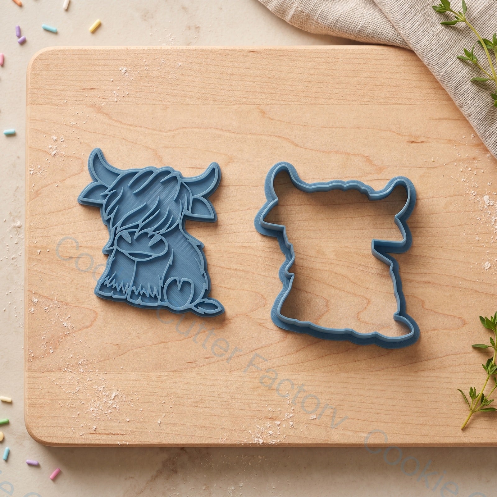Highland Cow Cookie Cutter and Embosser Stamp | Farm Animal | CCF_APPROVED_MEDIA_V1:3:86ac61be14a51b62eab99795fe7110084e9112a6887353635e48fab9acbe4e98