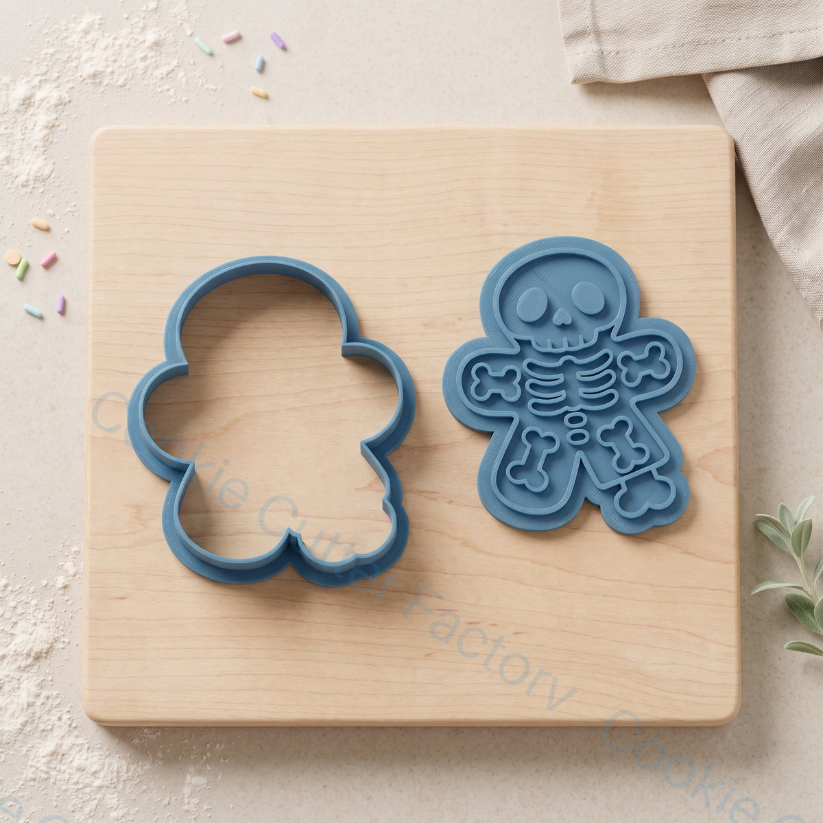 Skeleton Gingerbread Man Cookie Cutter and Embosser Stamp - Halloween Party | CCF_APPROVED_MEDIA_V1:2:234a9eb44b49a5de26ad7eacf27efb0c8fe073a569171c80ec7c2d4a7cba9d1a