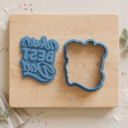 World's Best Dad Cookie Cutter and Embosser Stamp - Father's Day Cookies | CCF_APPROVED_MEDIA_V1:2:12744c1e92d4d5272fa136af11ff1e84b490b5373a4586b7ab9914a00e1afa80