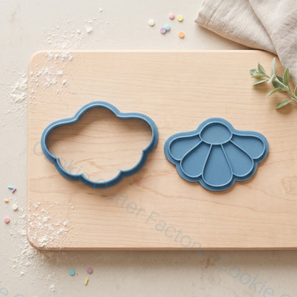 Half Daisy Flower Cookie Cutter and Embosser Stamp - Floral Baking | CCF_APPROVED_MEDIA_V1:2:9267936492757a4428087097d5c831a428c6baf98441e08950b00073e0f3490b