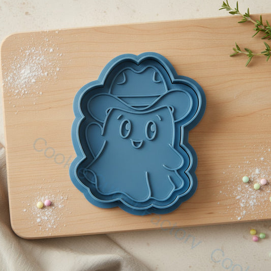 Cowboy Ghost Cookie Cutter and Embosser Stamp - Halloween Party Cookies | CCF_APPROVED_MEDIA_V1:1:ef90a372a712533d2bbd15fd6c7a9f02b09b8eb6f452cfab2a021f6c084af708