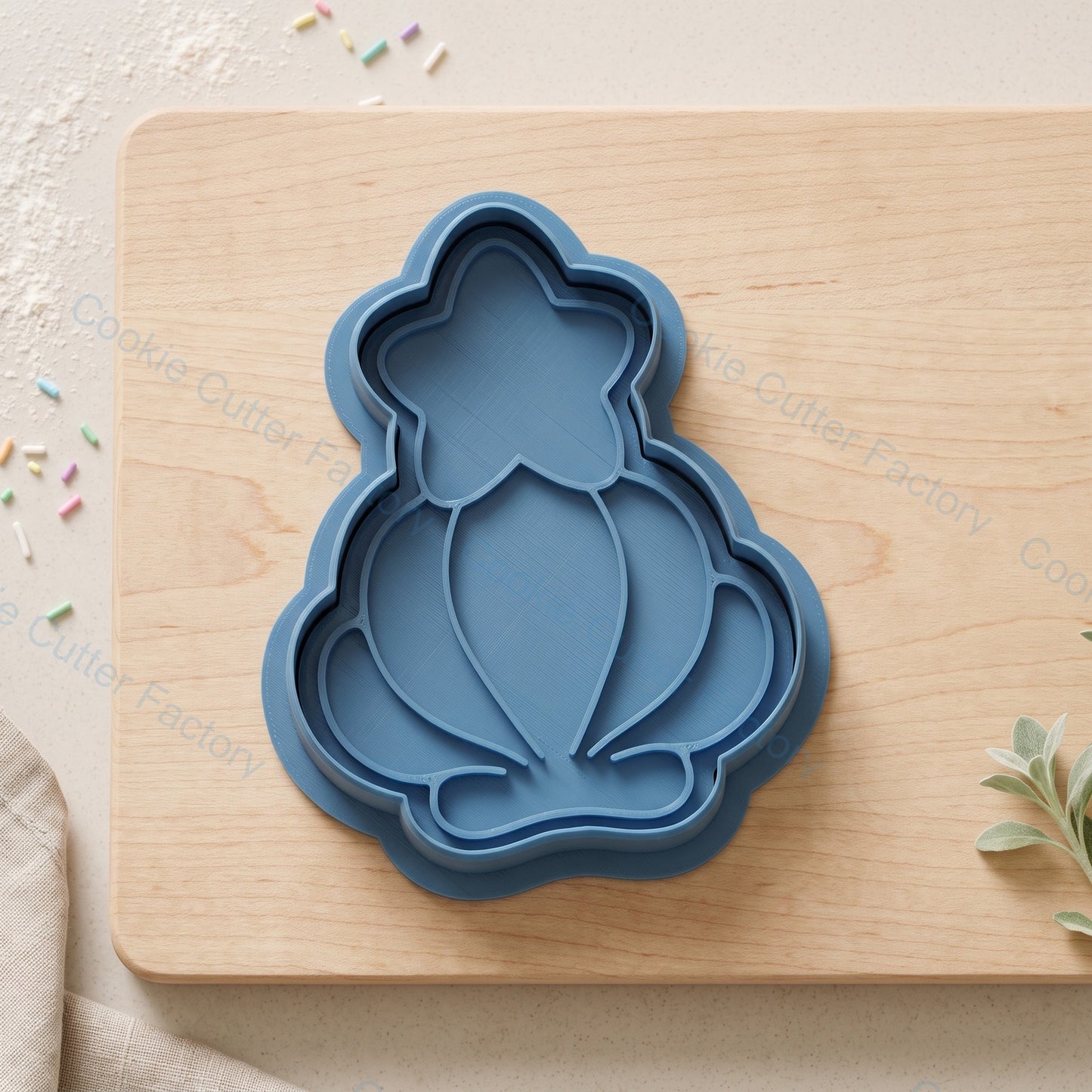 Magical Star Shell Cookie Cutter and Embosser Stamp