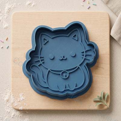 Sitting Cat Cookie Cutter and Embosser Stamp - Cute Cat Birthday Cookies | CCF_APPROVED_MEDIA_V1:1:595f99d0287b1ab922eefc329e6d660b41683b93179735c335f3c26eac646a78
