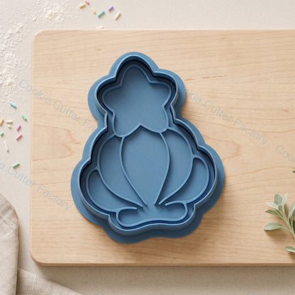 Magical Star Shell Cookie Cutter and Embosser Stamp