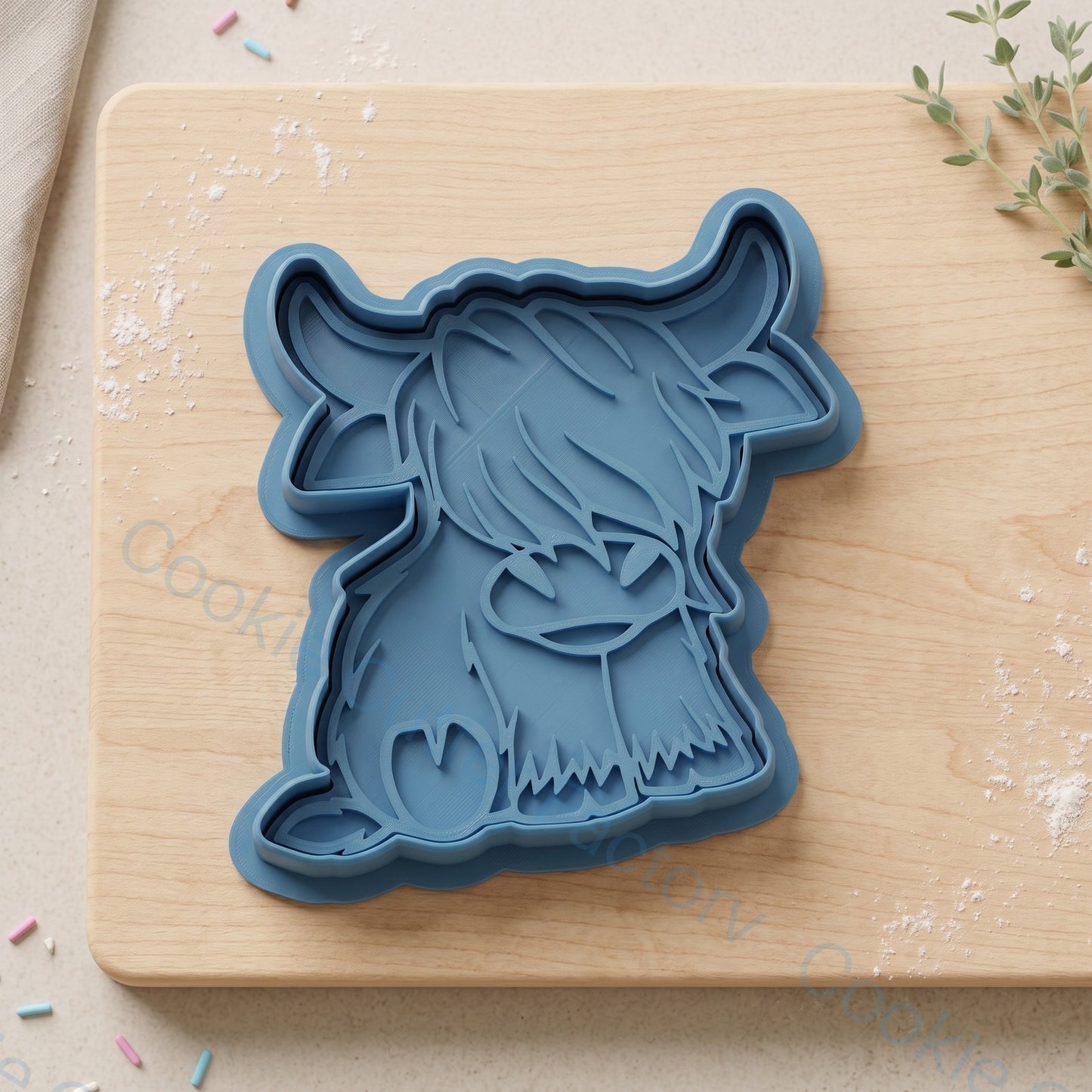 Highland Cow Cookie Cutter and Embosser Stamp | Farm Animal | CCF_APPROVED_MEDIA_V1:2:a2608807c076afddfc0c902c3b5d08b516fba370b7106c8b2ce73c50ecebaac5