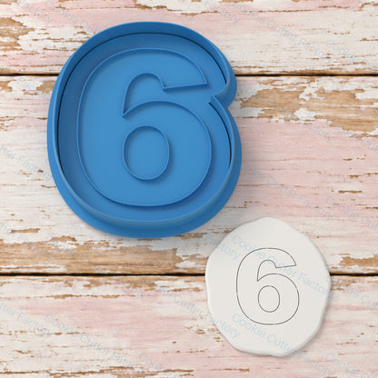 Bold Six 6 Birthday Cookie Cutter and Embosser Stamp | CCF_APPROVED_MEDIA_V1:1:47ffcd7d1e784b881a380eac201c2377772c8139b13d7b34229eaa0675d73207