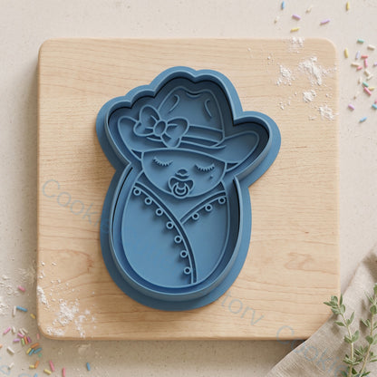 Cowboy Baby Swaddle Cookie Cutter and Embosser Stamp - Baby Shower | CCF_APPROVED_MEDIA_V1:1:f504a397812227a2020c01ed7b409b5b43d29ca7d9931cdc3fc07b6f9bd51b2c