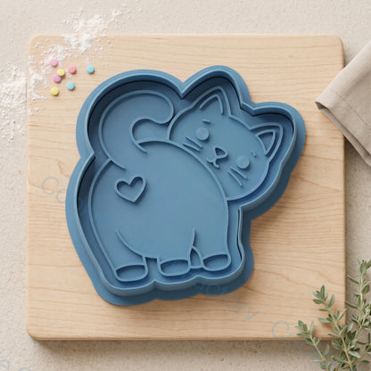 Cat Butt with Heart Cookie Cutter and Embosser Stamp - Funny Cat Party | CCF_APPROVED_MEDIA_V1:1:0efd9c873d31a9ea9a4322ff3f60cbaeeda2c5fdba0d0a99c103dca314bff941
