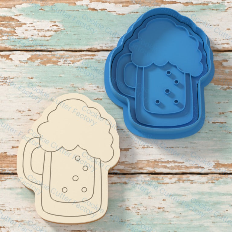 Frothy Beer Stein Outline Cookie Cutter and Embosser Stamp | CCF_APPROVED_MEDIA_V1:1:2547bfec0c222077b13b6bc0ba33941ced1d83951008271b750f61222c05f506
