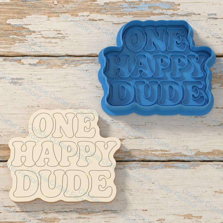 One Happy Dude Cookie Cutter & Stamp