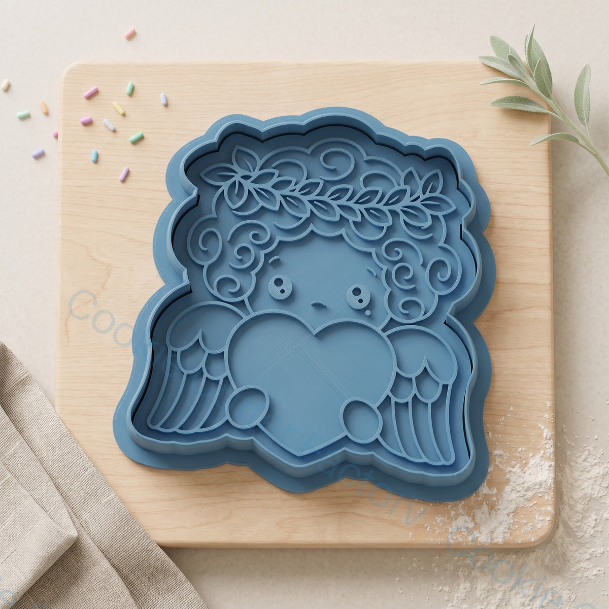 Cupid Angel Cookie Cutter and Embosser Stamp - Valentine's Day Cookies | CCF_APPROVED_MEDIA_V1:1:a8a465e5c58109bc0d8025f17f7d7abd58e6a93b144af4c2cbe6e21fc02733f4