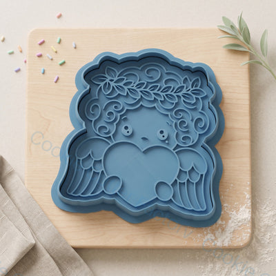 Cupid Angel Cookie Cutter and Embosser Stamp - Valentine's Day Cookies | CCF_APPROVED_MEDIA_V1:1:a8a465e5c58109bc0d8025f17f7d7abd58e6a93b144af4c2cbe6e21fc02733f4