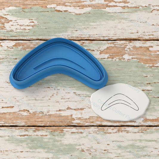 Boomerang Cookie Cutter and Embosser Stamp - Australian Themed Cookies | CCF_APPROVED_MEDIA_V1:1:b717a55f59be3f7c85b08dbae82120b74610371ce00749fb8cac67fd18f483a4