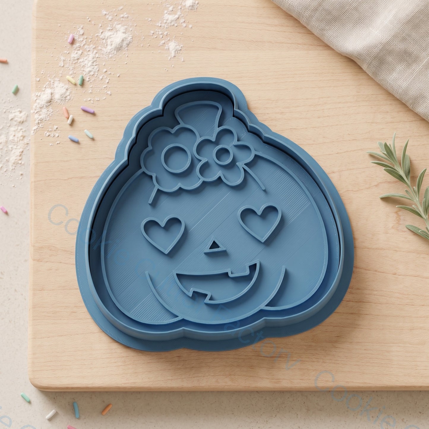 Pumpkin with Flowers Cookie Cutter and Embosser Stamp - Halloween Party | CCF_APPROVED_MEDIA_V1:1:b3f042ec20e9ab688a059034caee21b9d341abf25206604d150c6548ea144c71
