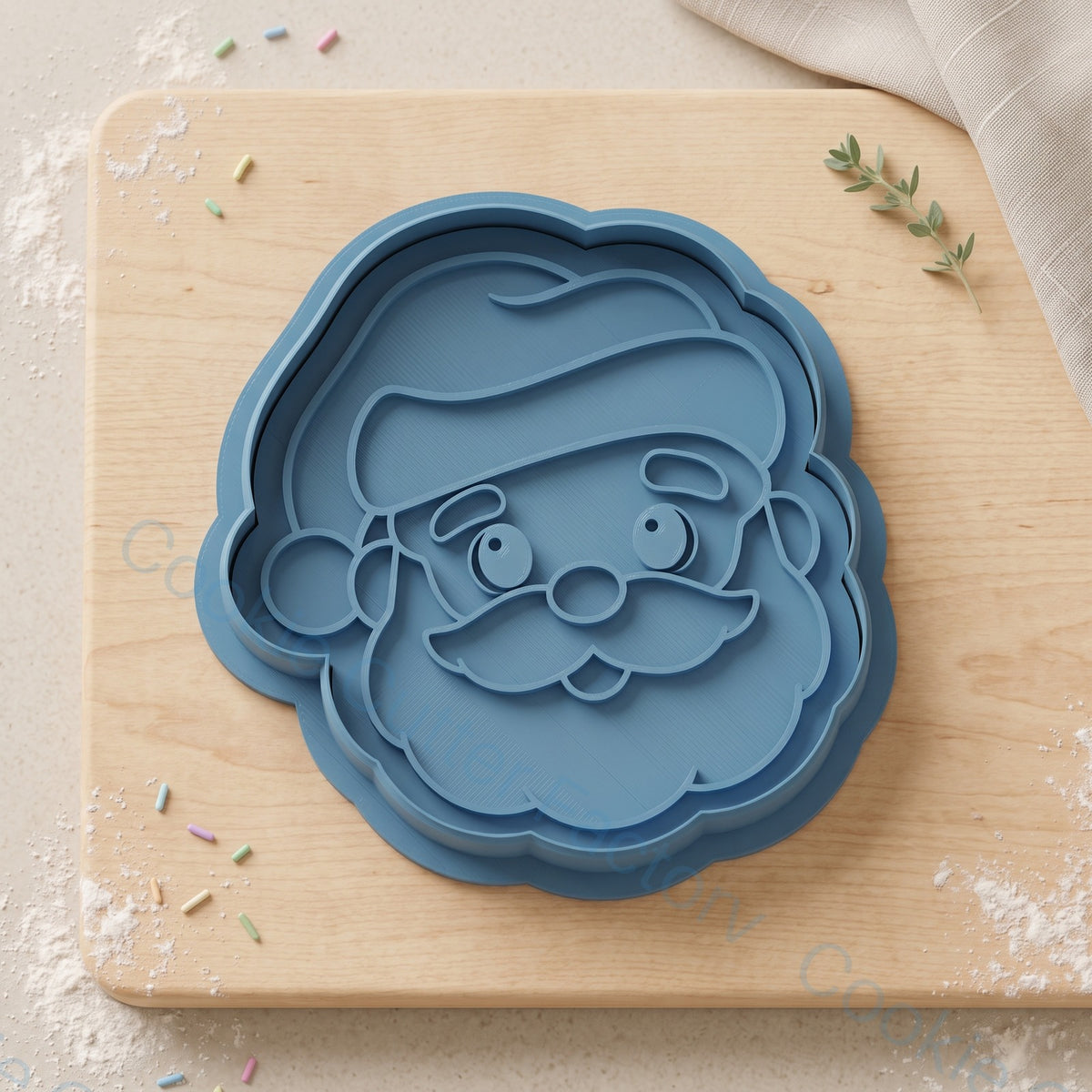 Santa Claus Face Cookie Cutter and Embosser Stamp - Christmas Baking | CCF_APPROVED_MEDIA_V1:1:4afeb35babf09a05a41ed76b40ec5426c2851c8f082a94005fc30268bdc61e70