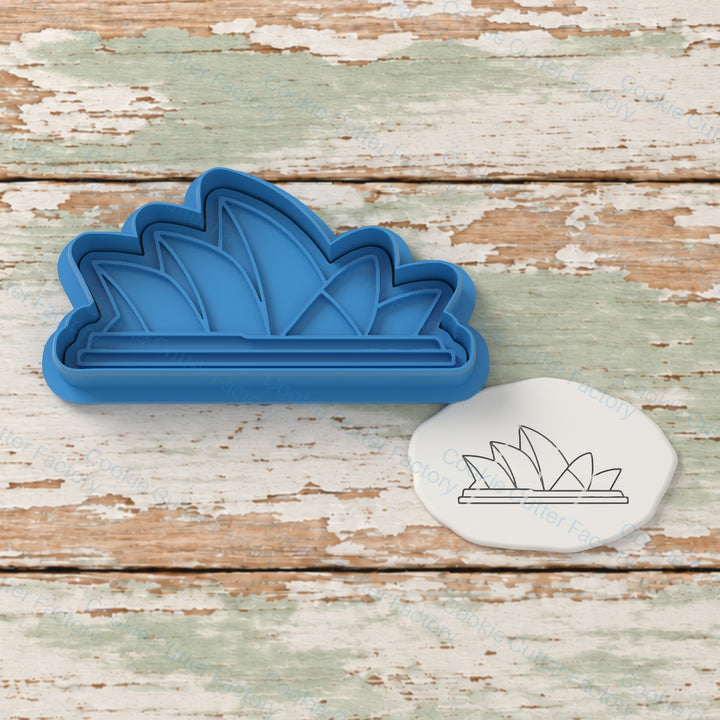 Sydney Opera House Cookie Cutter and Embosser Stamp - Australian Icons