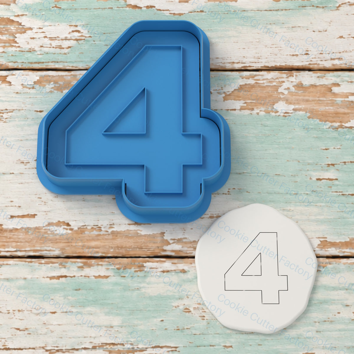 Bold Four 4 Birthday Cookie Cutter and Embosser Stamp | CCF_APPROVED_MEDIA_V1:1:3113ad423120b1a2578e631a27f3764ad794eb1d6889026fd0b1dc76c06486ca