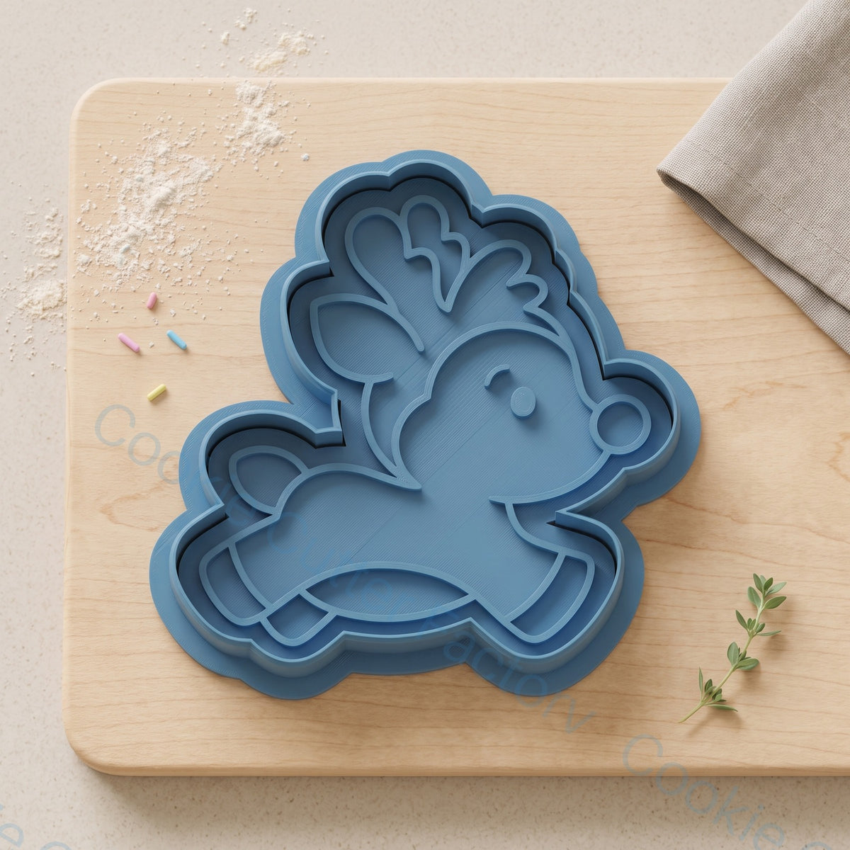 Jumping Reindeer Cookie Cutter and Embosser Stamp - Christmas Baking | CCF_APPROVED_MEDIA_V1:1:bcdf955be0318f7ab2544c56bce4320ed91dfe728aff5e310b3c7fb838eb4b8b