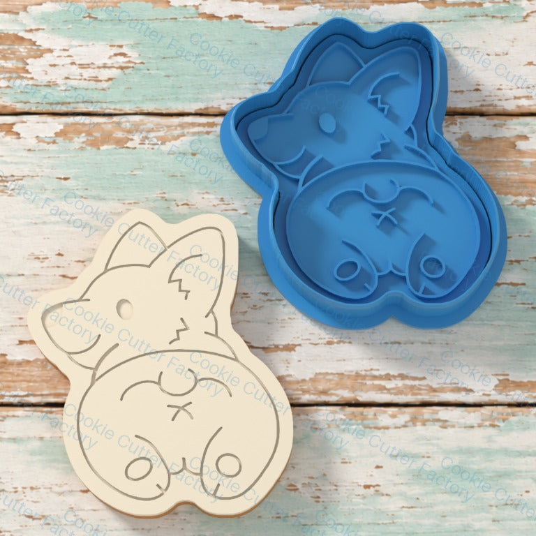 Corgi Dog Butt Cookie Cutter & Embosser Animal Biscuit Stamp | CCF_APPROVED_MEDIA_V1:1:56dadb36ecd07244467f5e3ae0d6889e923bb290d1a4b66f74d4b22bdf074335