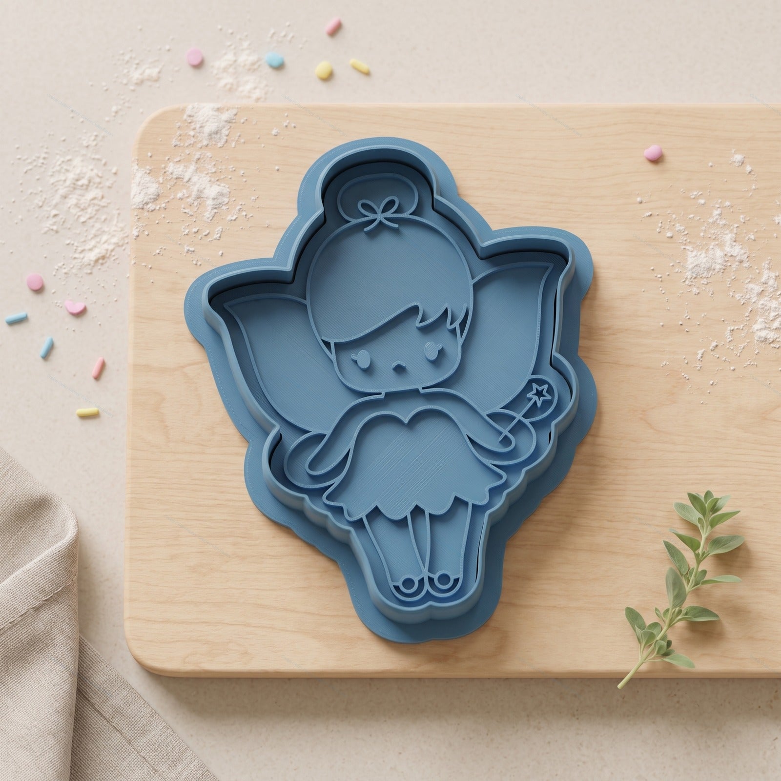 Fairy Cookie Cutter | Magical Girl Cookie Stamp | Fairy Wings Embosser | CCF_APPROVED_MEDIA_V1:2:c164795a2540a26ddc93a4d035145ef3438e0895aa29f08674f529ca358a0cdd