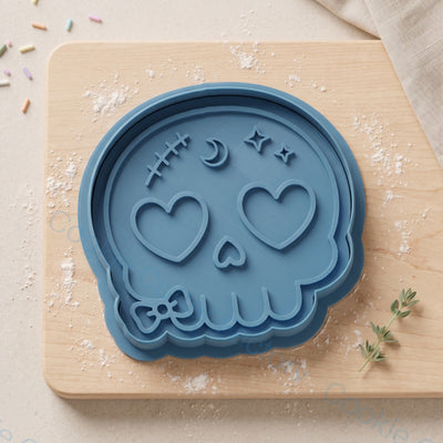 Heart Eye Skull Cookie Cutter and Embosser Stamp - Halloween Party Cookies | CCF_APPROVED_MEDIA_V1:1:e8ecbd7f414bc7f25640bdaef7e70abdadabc52c9ab62426c6c415073e2fae08