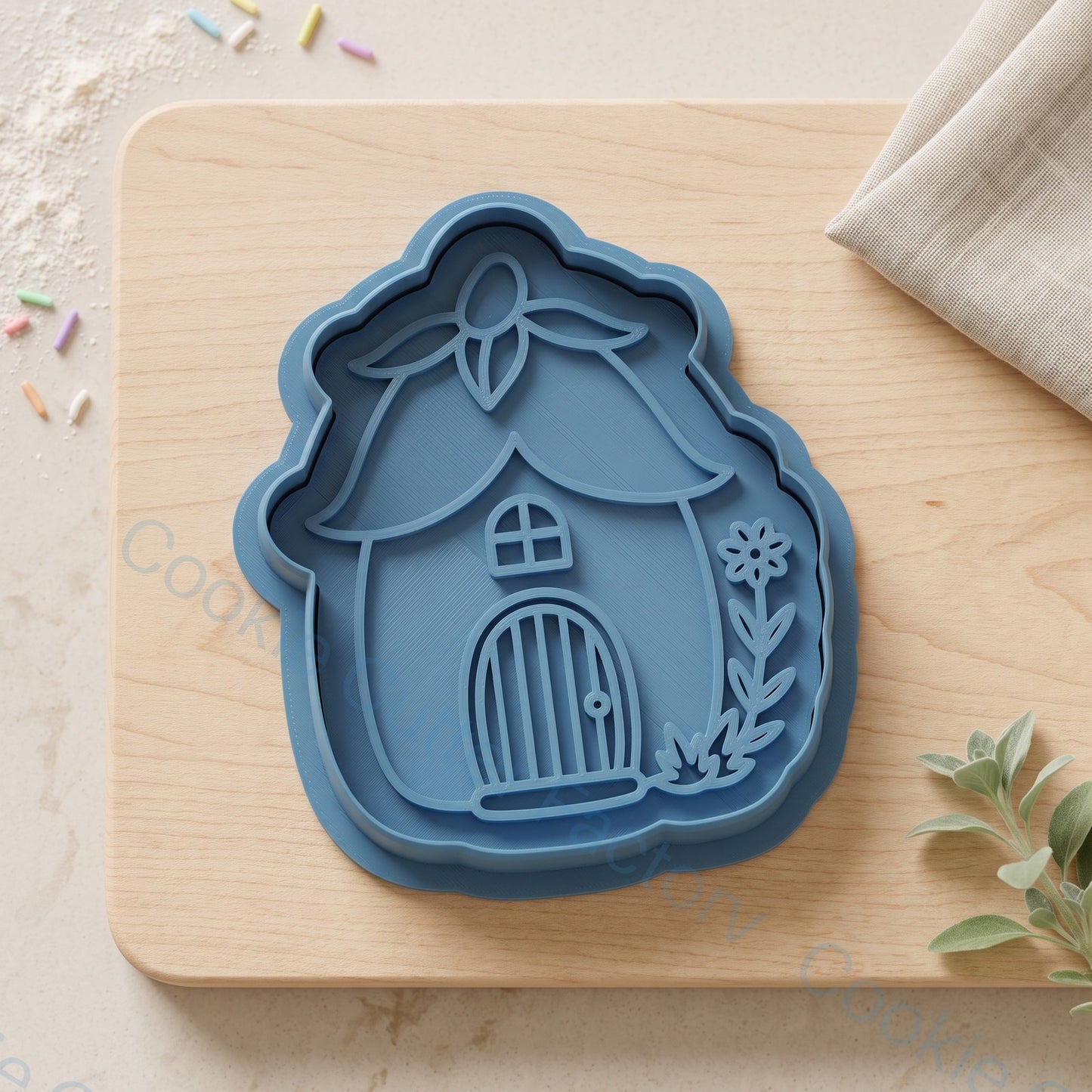 Fairy House Cookie Cutter and Embosser Stamp - Whimsical Cottage | CCF_APPROVED_MEDIA_V1:2:88acac6d98441d46dd5deb89680e08f675c3980a5d9db2d9d2e29794ca345e2c
