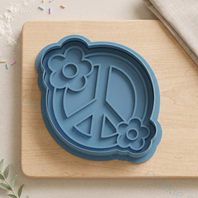 Peace Sign with Flowers Cookie Cutter and Embosser Stamp - Retro Party | CCF_APPROVED_MEDIA_V1:1:9885c86edeb3b0a9cb787ee74bbffa00932c9e940f86f92902c305895873830b