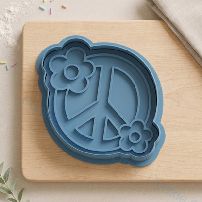 Peace Sign with Flowers Cookie Cutter and Embosser Stamp - Retro Party | CCF_APPROVED_MEDIA_V1:1:9885c86edeb3b0a9cb787ee74bbffa00932c9e940f86f92902c305895873830b