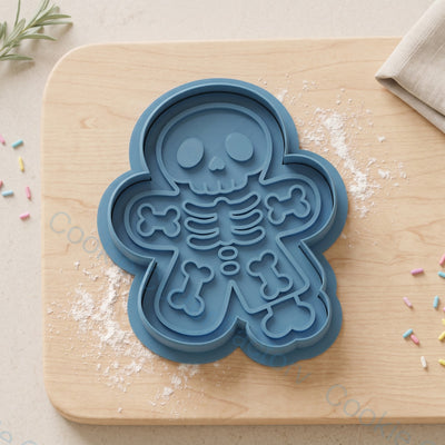 Skeleton Gingerbread Man Cookie Cutter and Embosser Stamp - Halloween Party | CCF_APPROVED_MEDIA_V1:1:81d4b0f2c70052e95bee1d53892d2483281e0ae00a9ad81a393932f2c0a8d4c9