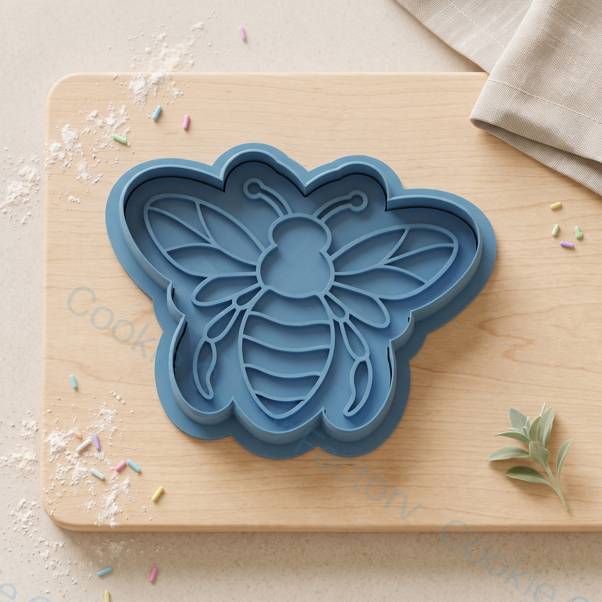 Bee Cookie Cutter and Embosser Stamp - Garden Party Biscuits | CCF_APPROVED_MEDIA_V1:1:d4db11f177ba5b3a0f3c26e8477ee68fea54ca764ff4a18461f36b041a733625