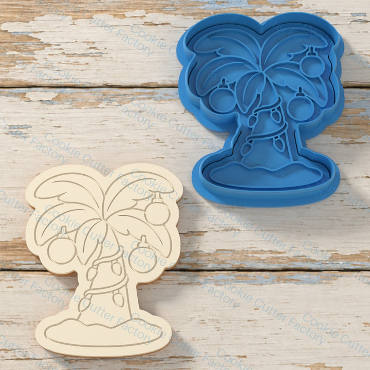 Christmas Palm Cookie Cutter & Embosser Stamp