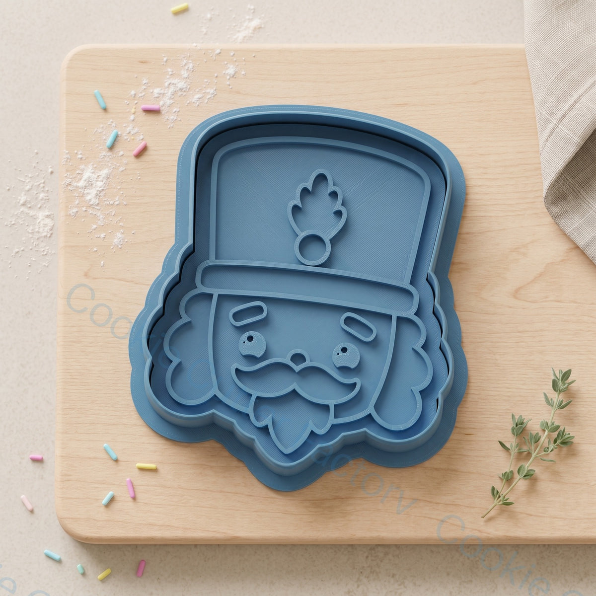 Nutcracker Soldier Face Cookie Cutter and Embosser Stamp - Christmas Baking | CCF_APPROVED_MEDIA_V1:1:f5f75cb9af531eb0a35555f5b458088fd6df29bb0b61782051236e72118cfca1