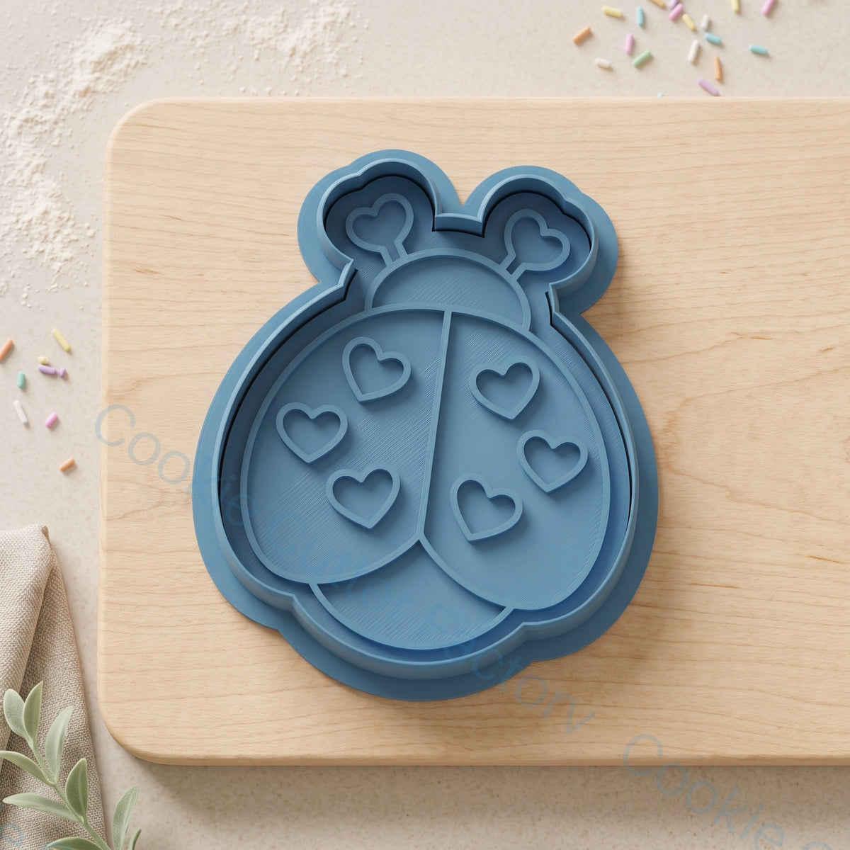 Ladybug Cookie Cutter and Embosser Stamp - Valentine's Day Bugs Cookies | CCF_APPROVED_MEDIA_V1:1:fce9d5f81f0b74b15b637013e942cba078d9eb87088a4401938b2c97598b7b6f