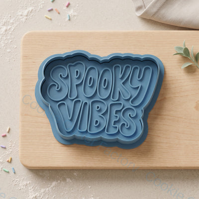 Spooky Vibes Word Shape Cookie Cutter and Embosser Stamp - Halloween Cookies | CCF_APPROVED_MEDIA_V1:1:afc5d777917ca227d33a79b9366f7a94031ad7d0c704d4aa2a310c8263921e94