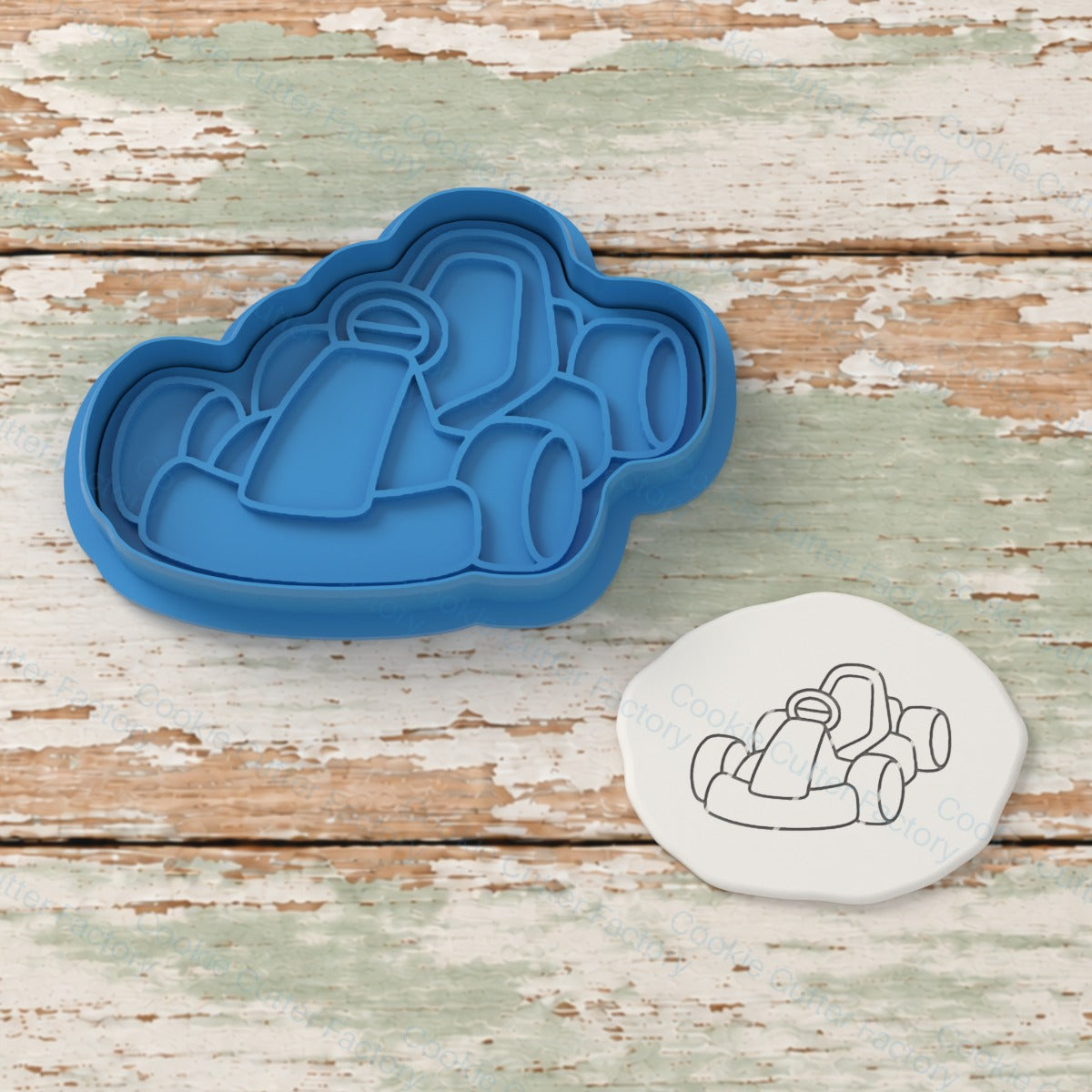 Go Kart Cookie Cutter and Embosser Stamp | CCF_APPROVED_MEDIA_V1:1:f2921b956e8b0401ea0b6e6efba98328c29a22be69fa773282cf5c469efc03e3