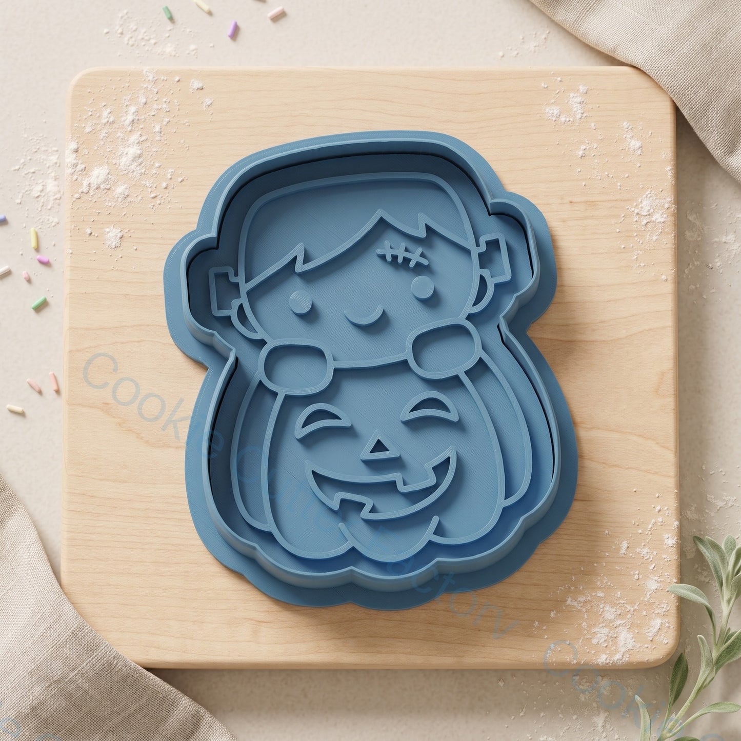 Frankenstein Monster Cookie Cutter and Embosser Stamp - Halloween Baking | CCF_APPROVED_MEDIA_V1:1:85489d1a3226cc7e9664e0c6fec849070ffd87ed0d00cd4dbdef72ff01e97411