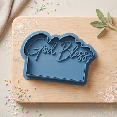 God Bless Cookie Cutter and Embosser Stamp - Christening and Baptism | CCF_APPROVED_MEDIA_V1:1:bb49f2d2aa74a9424a858030530292c350dbb5d201faa92ecdc3e0a42d53a77e