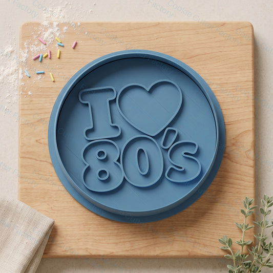 I Love 80s Cookie Cutter and Embosser Stamp - Retro Party Baking | CCF_APPROVED_MEDIA_V1:1:10be0085ba0a39c86c23d39cebb940484812178114d5be4f1d56883855c13de1