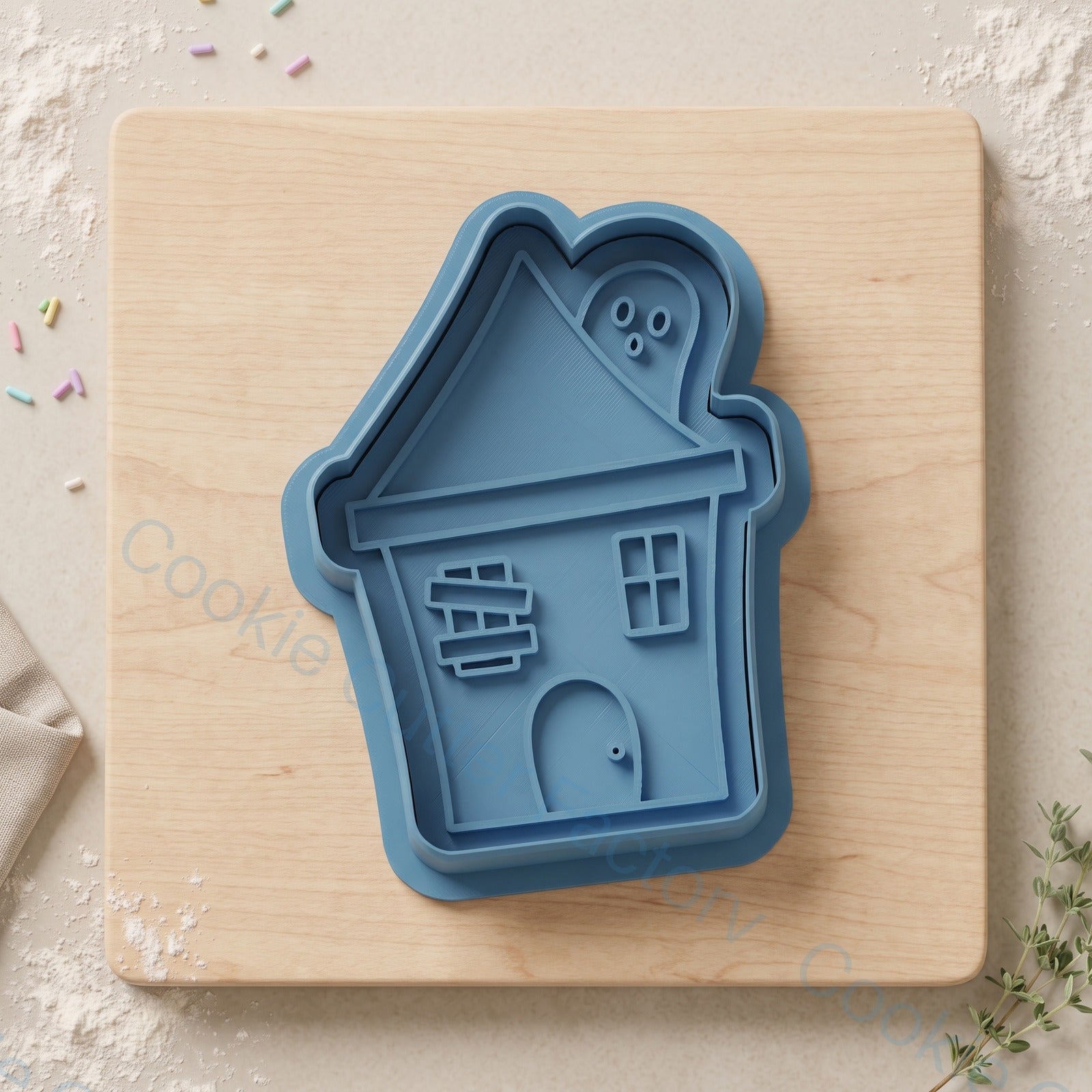 Haunted House Cookie Cutter and Embosser Stamp - Halloween Spooky Cookies | CCF_APPROVED_MEDIA_V1:1:1865b3b6384ac060b26c1426d375551c13504fe2cbd28fa0d543f586cc19c90f