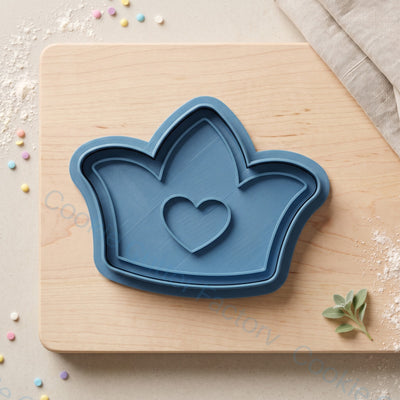 Crown with Heart Cookie Cutter and Embosser Stamp - Royal Princess Party | CCF_APPROVED_MEDIA_V1:1:cbd17aa0c984e75a310334033e86fc5800543b291c7b4aa84644df13e72e7357