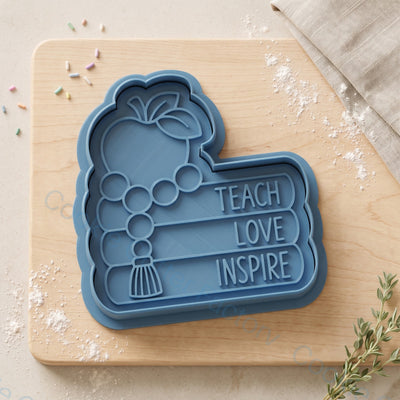Teach Love Inspire Books Cookie Cutter and Embosser Stamp - Teacher Gift | CCF_APPROVED_MEDIA_V1:1:73fad0c0b8a77b8dac9bbb0012a404c042e8483aa2bd1422ea619cedbe070489