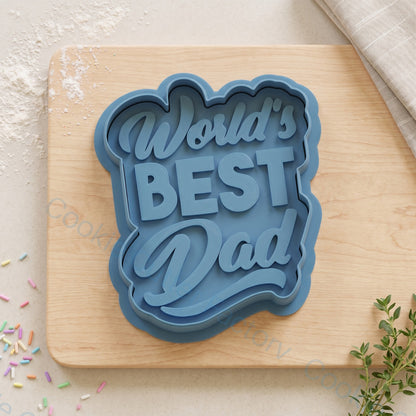 World's Best Dad Cookie Cutter and Embosser Stamp - Father's Day Cookies | CCF_APPROVED_MEDIA_V1:1:81736237b6753aa49ff7cac210679ab88413e32d9ac294cf87e668b23916d3e8