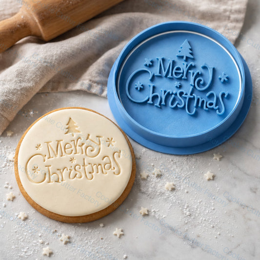 Merry Christmas Cookie Embosser – Festive Round Design | CCF_APPROVED_MEDIA_V1:1:bdc2eed81291e6de832025cced18dc72a0e1d549b5f6c675a9eeb701836db626