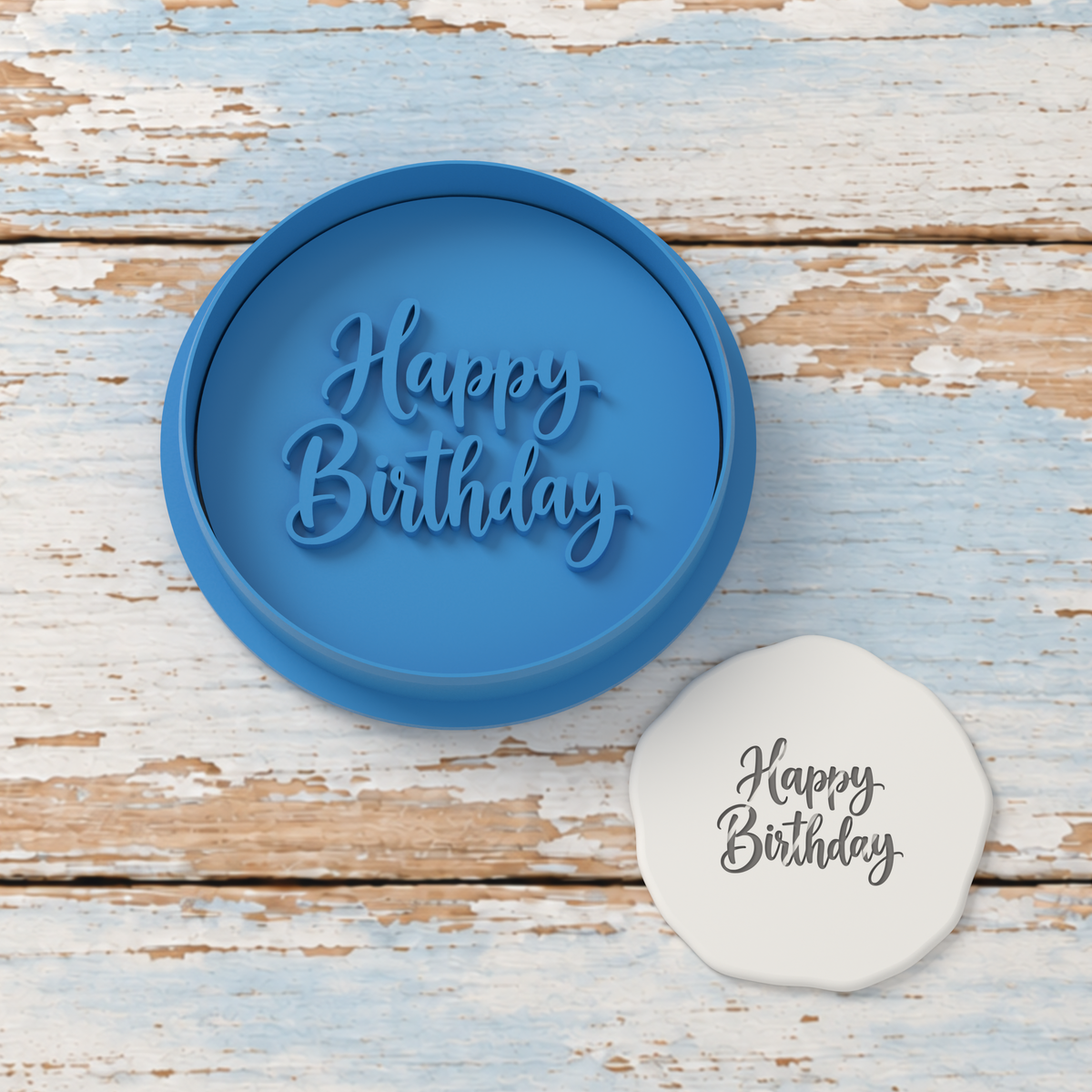 Happy Birthday Modern Brush Cookie Cutter and Embosser Stamp | CCF_APPROVED_MEDIA_V1:1:0a2b0b08e05d73e69543e223550ce34c09f9826781a727e334ce2833fcb10090